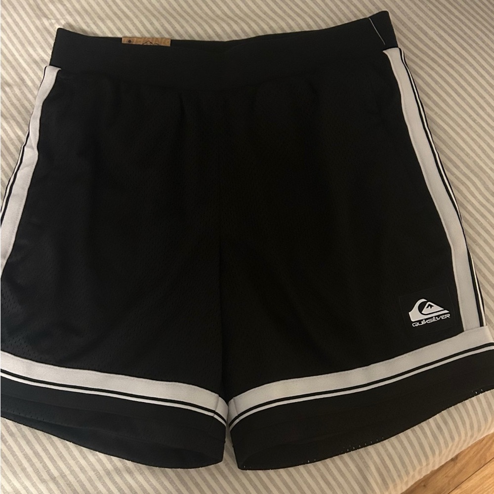 Quiksilver Black and White Sports Shorts